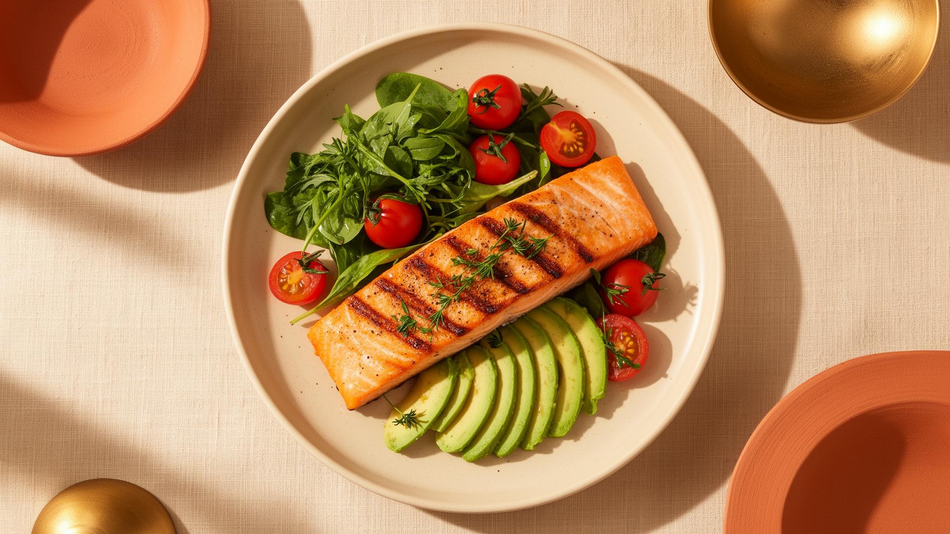 Grilled Salmon Plate